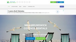 New Brunswick Cottage Rentals Website Design Internet Marketing